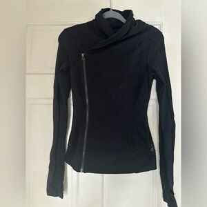 Lululemon Black Asymmetrical Zip Jacket